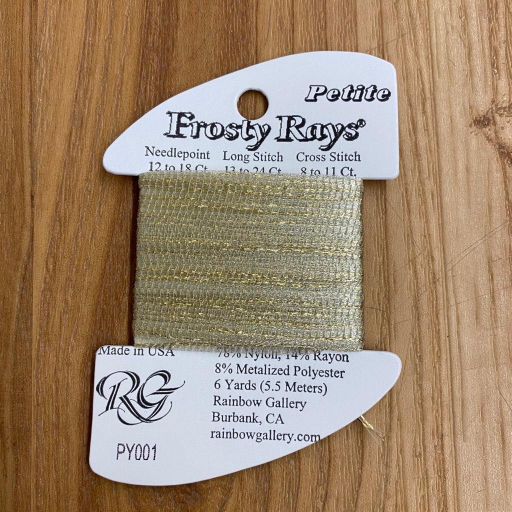 Petite Frosty Rays PY001 Sand Gloss - KC Needlepoint