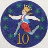 Ten Lords a Leaping Canvas - needlepoint