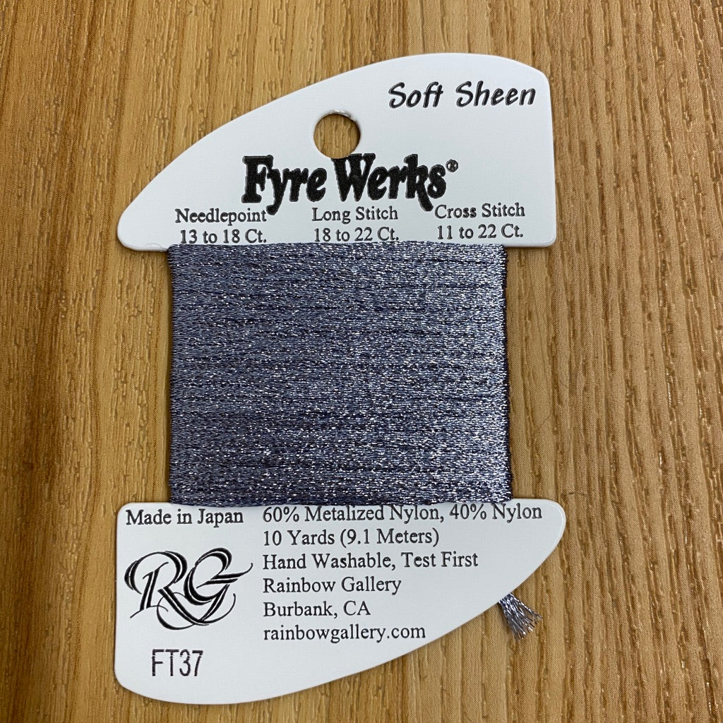 Fyre Werks Soft Sheen FT37 Rain Gray - needlepoint
