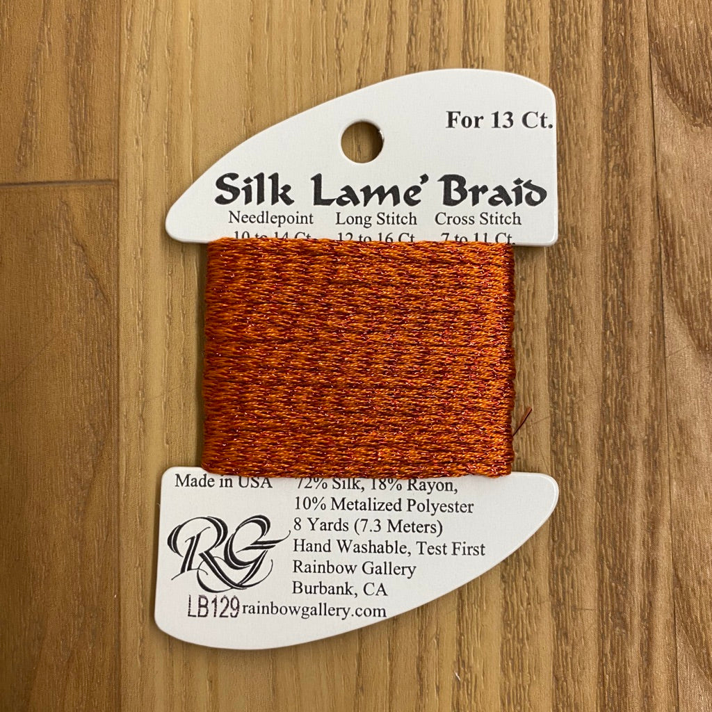 Silk Lamé Braid LB129 Tabasco - KC Needlepoint