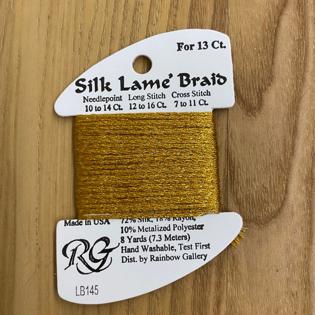 Silk Lamé Braid LB145 Fool's Gold - KC Needlepoint