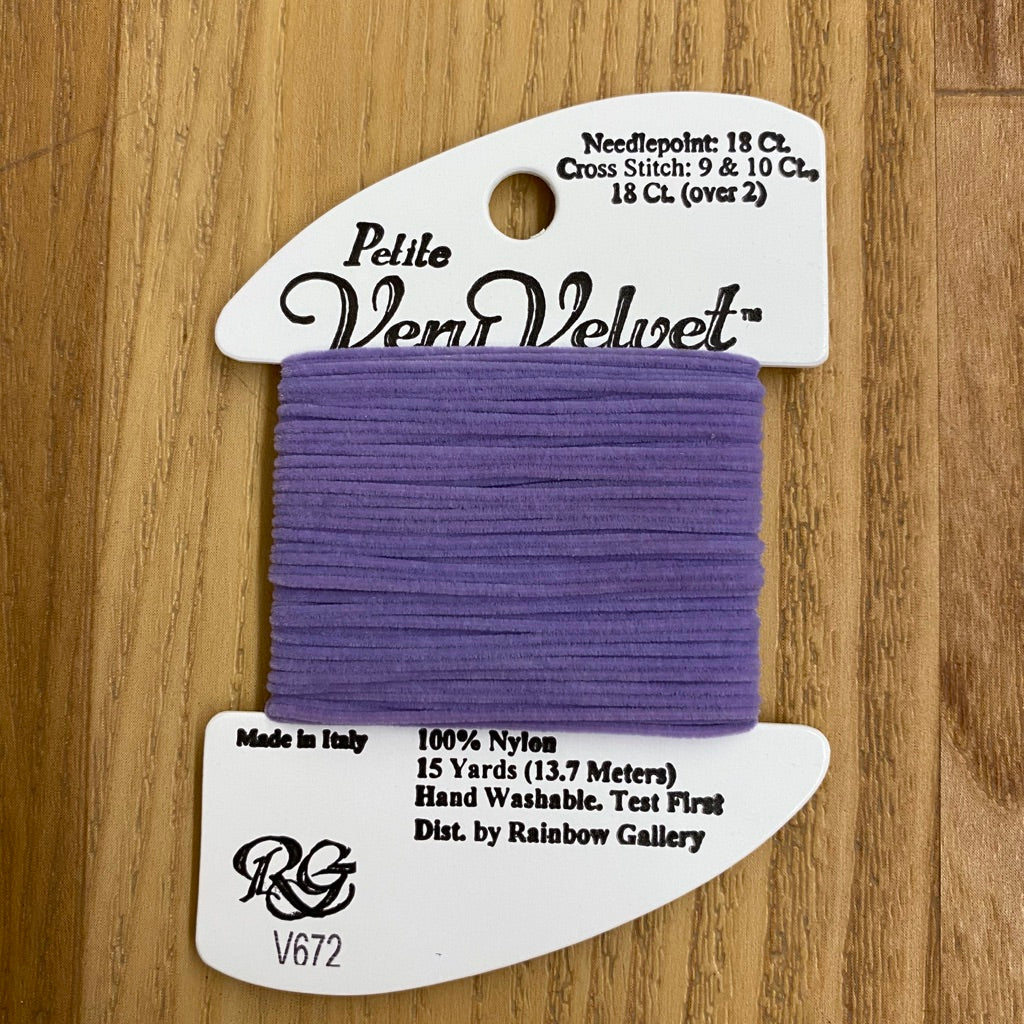 Petite Very Velvet V672 Medium Violet - KC Needlepoint
