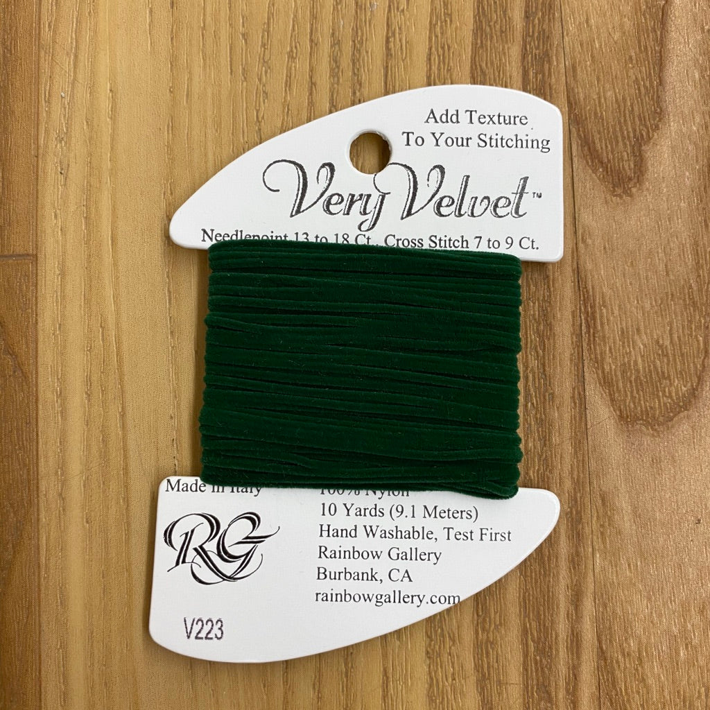 Very Velvet V223 Dark Green - KC Needlepoint