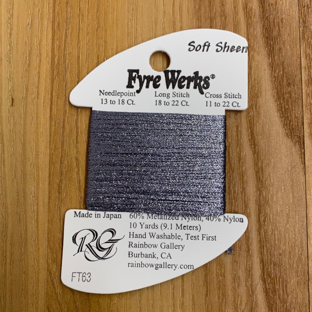 Fyre Werks Soft Sheen FT63 Vintage Silver - KC Needlepoint