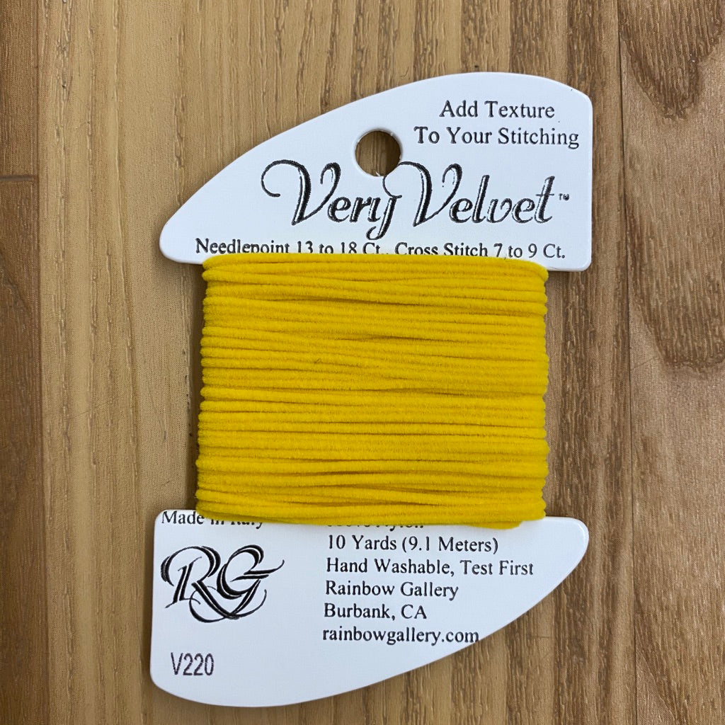 Very Velvet V220 Yellow - KC Needlepoint