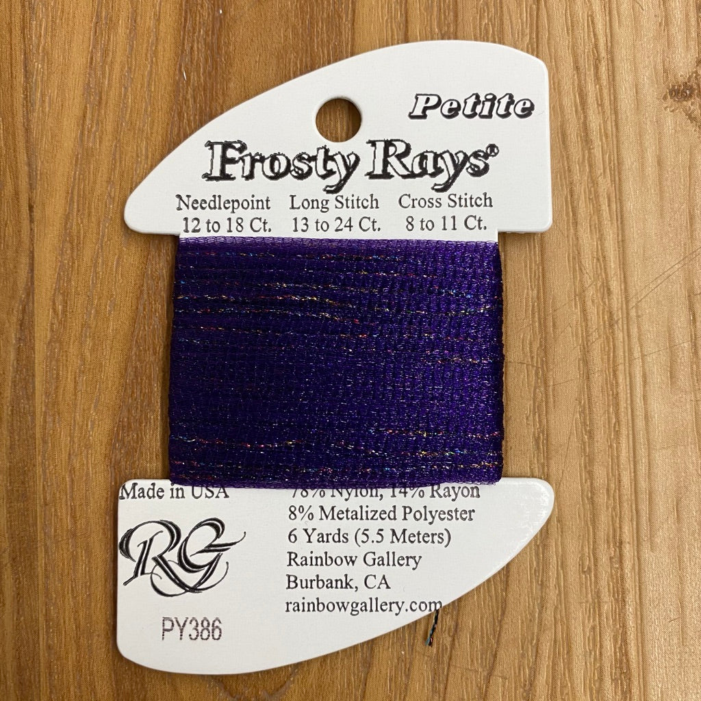 Petite Frosty Rays PY386 Mardi Gras - KC Needlepoint