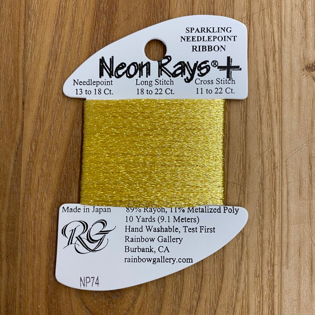 Neon Rays+ NP74 Golden Yellow - KC Needlepoint