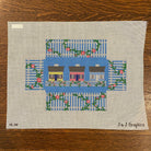Row House Brick Cover Canvas - KC Needlepoint