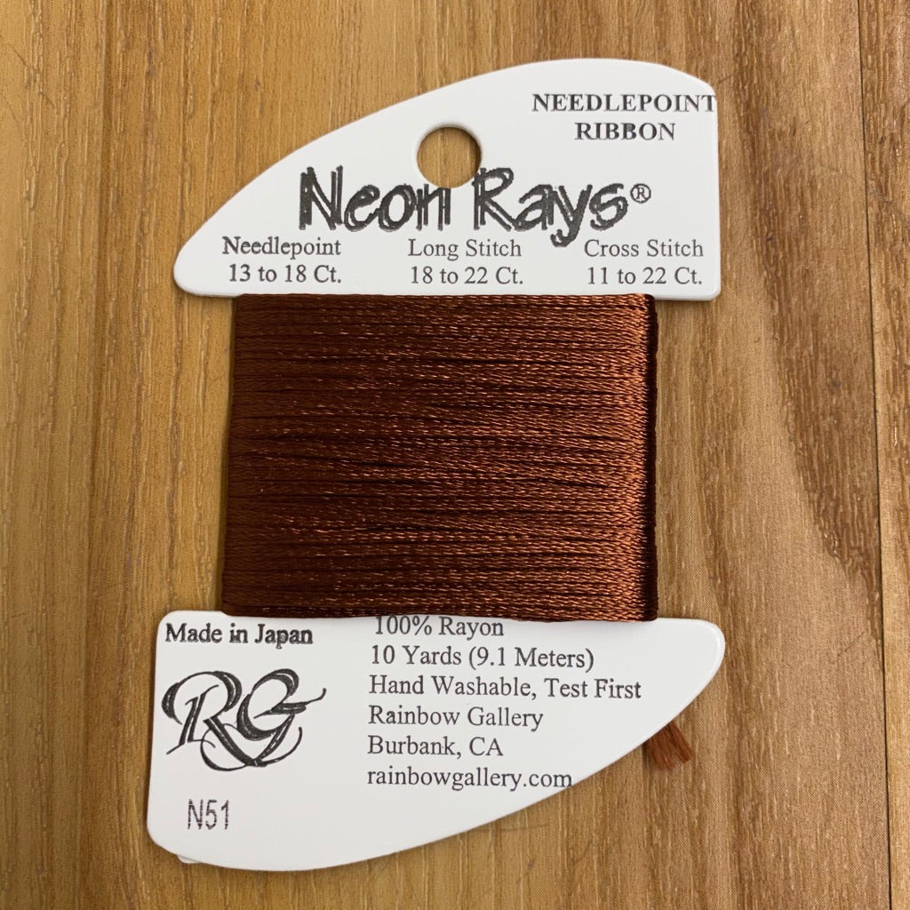 Neon Rays N51 Brown - KC Needlepoint