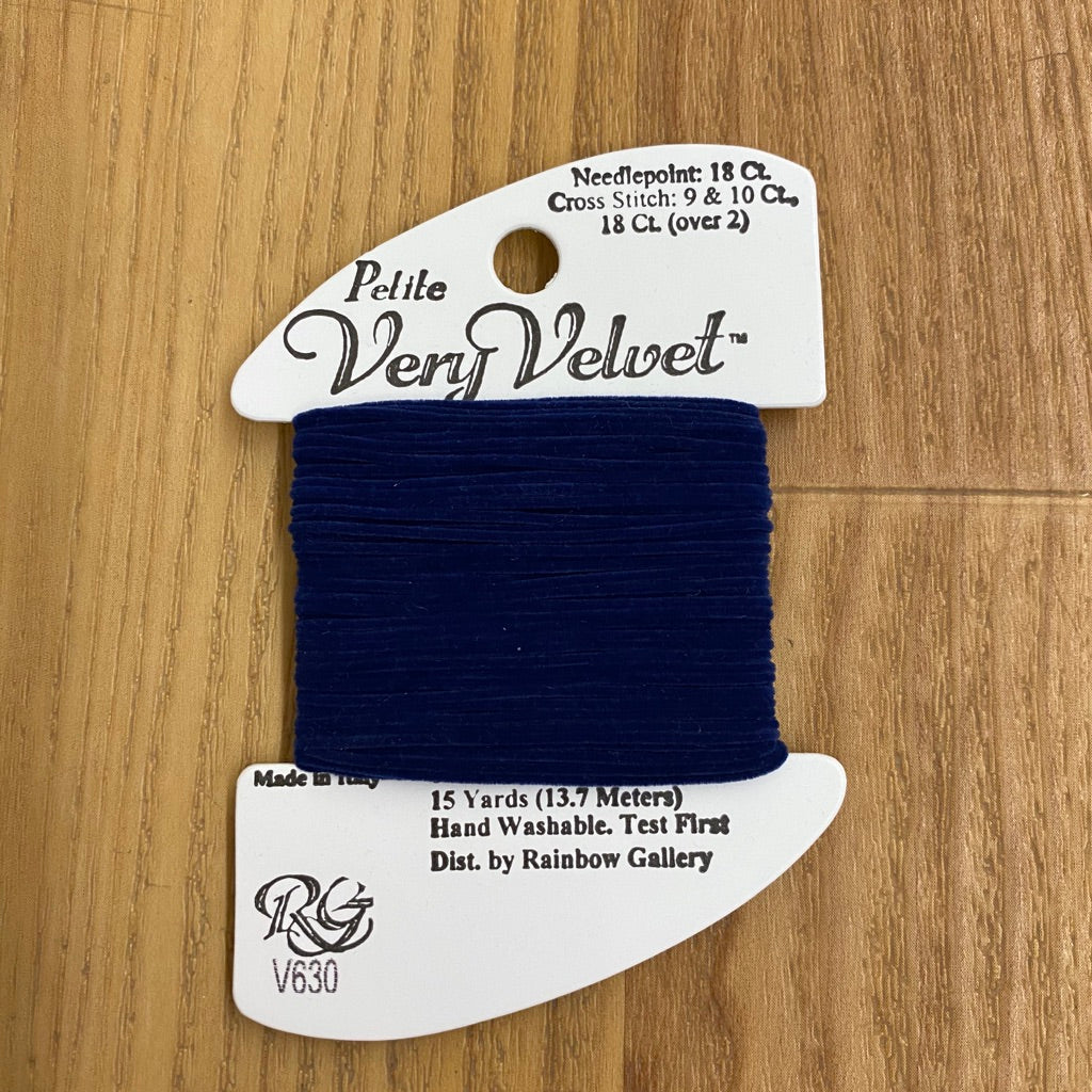 Petite Very Velvet V630 Navy - KC Needlepoint