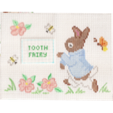 Bunny Tooth Fairy Pillow Canvas - KC Needlepoint