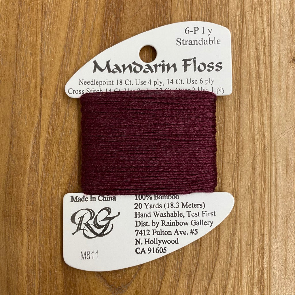 Mandarin Floss M811 Dark Burgundy - KC Needlepoint