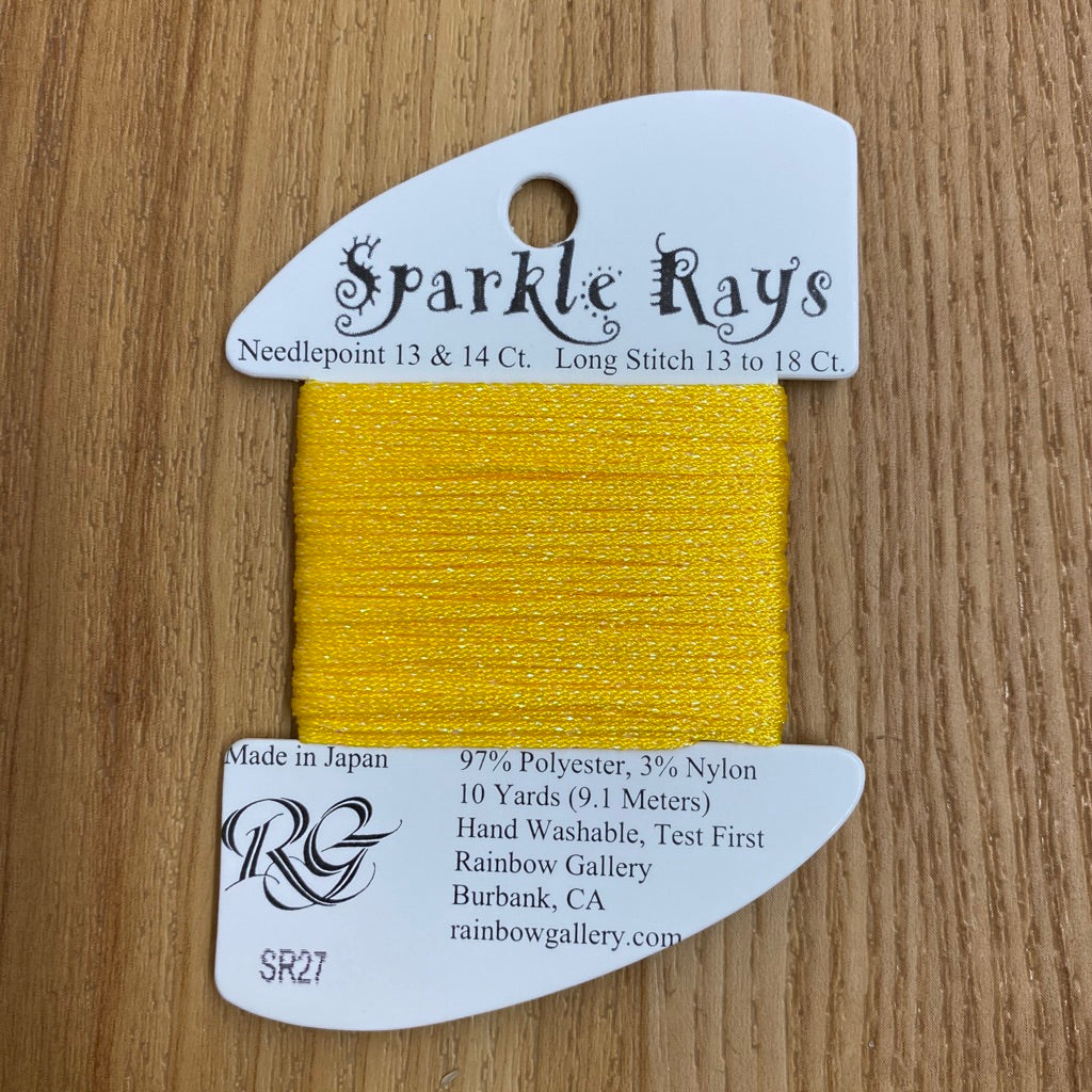 Sparkle Rays SR27 Brite Yellow - KC Needlepoint