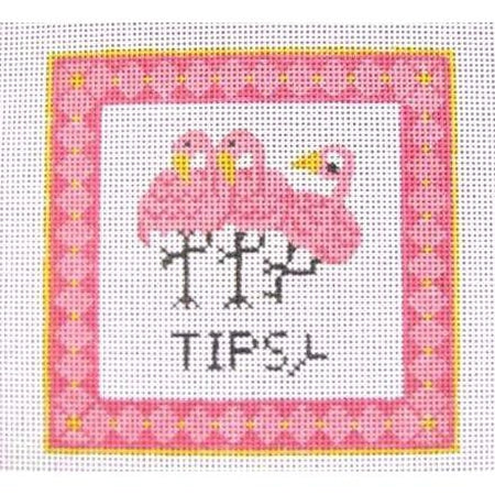 Tipsy Needlepoint Canvas - KC Needlepoint