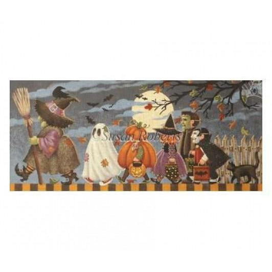 Halloween March Canvas - KC Needlepoint