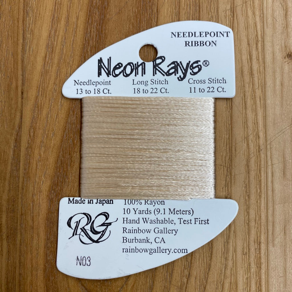 Neon Rays N03 Pale Beige - KC Needlepoint