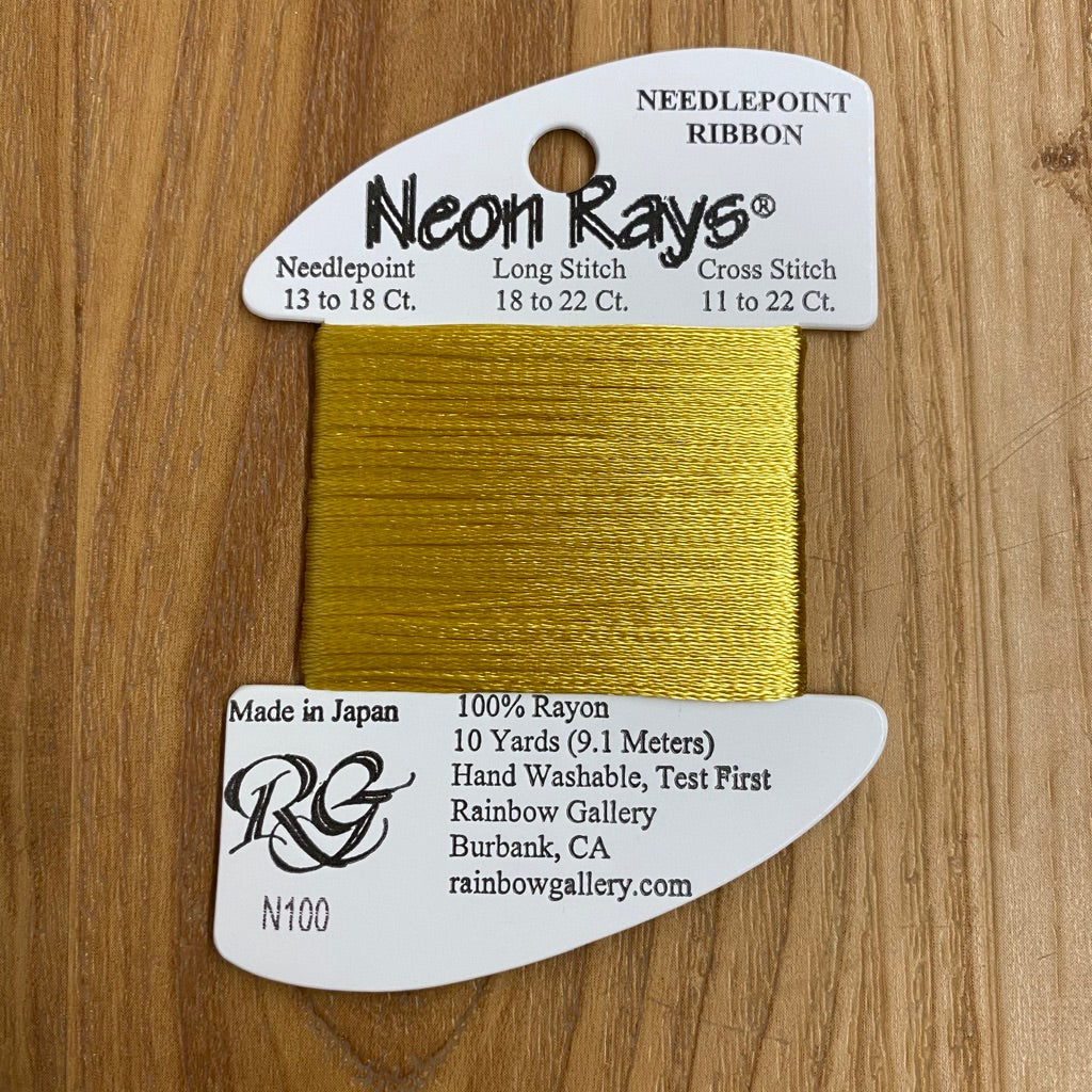 Neon Rays N100 Brassy Gold - KC Needlepoint