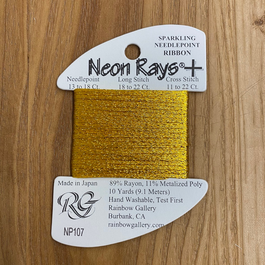 Neon Rays+ NP107 Yellow Gold - KC Needlepoint