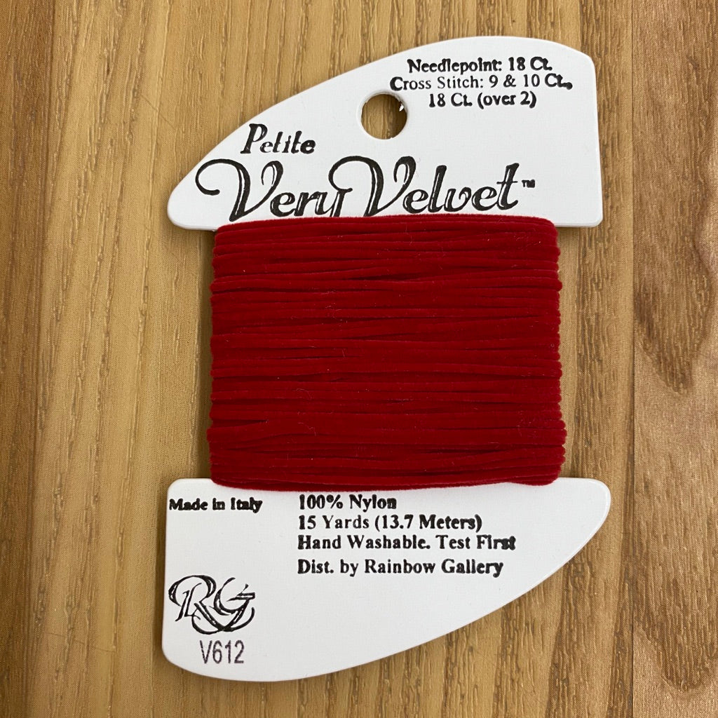 Petite Very Velvet V612 Cherry Red - KC Needlepoint