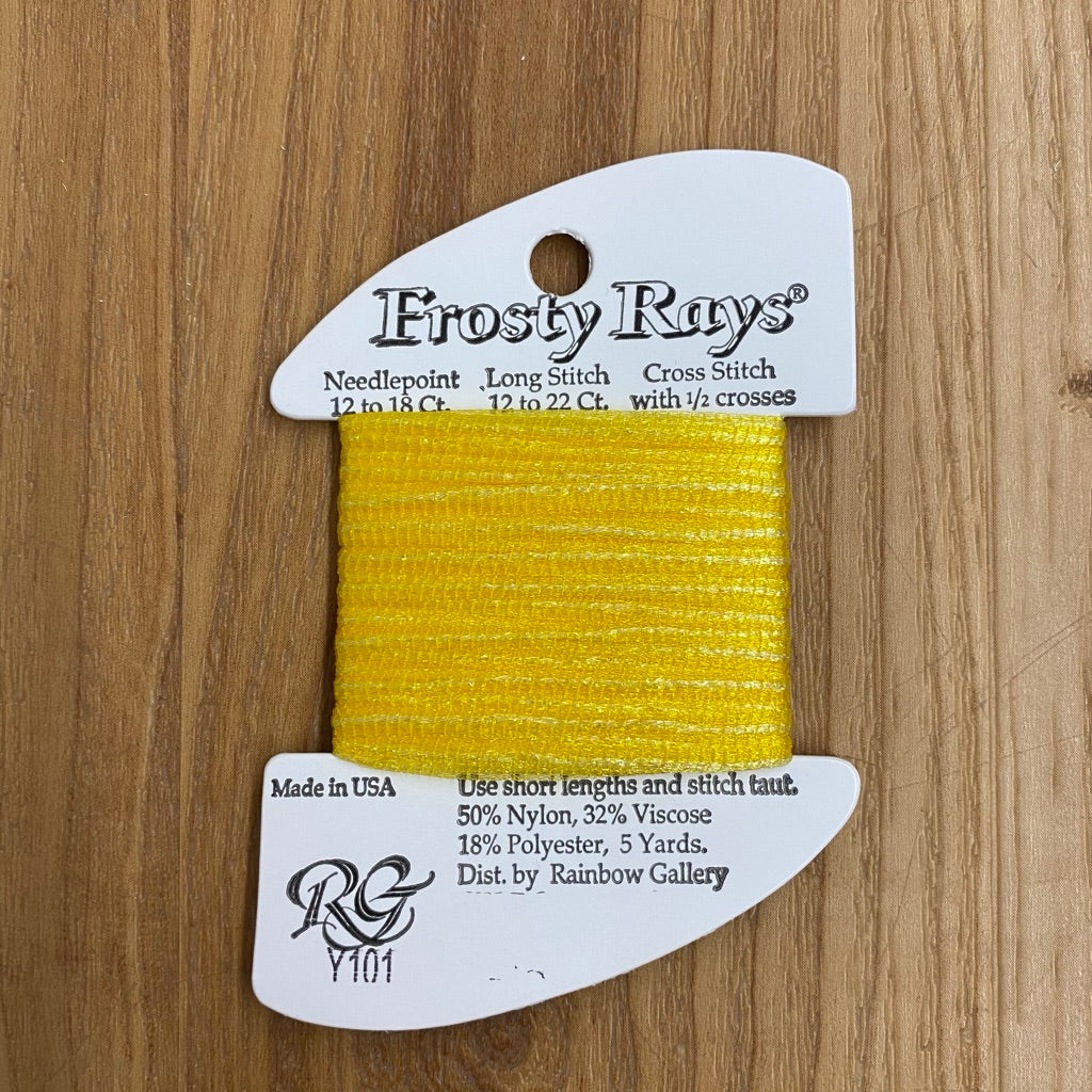 Frosty Rays Y101 Yellow - KC Needlepoint