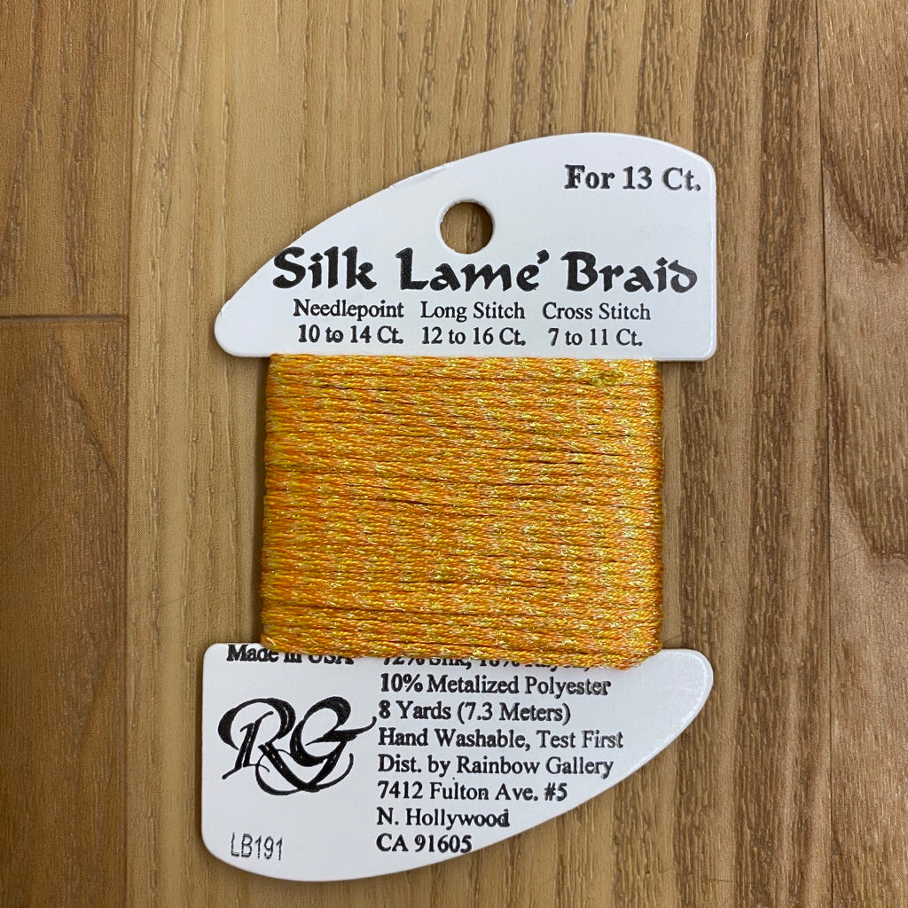 Silk Lamé Braid LB191 Goldenrod - KC Needlepoint