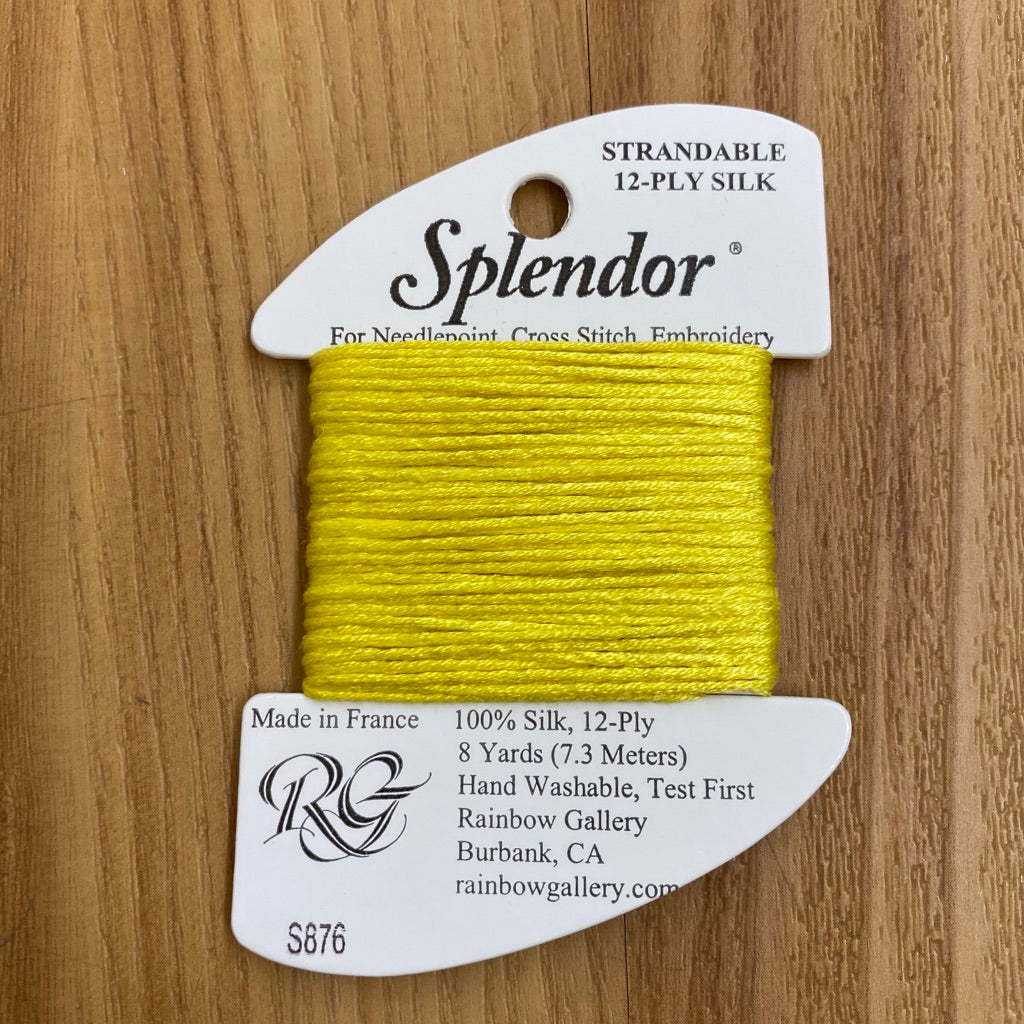 Splendor S876 Yellow - KC Needlepoint