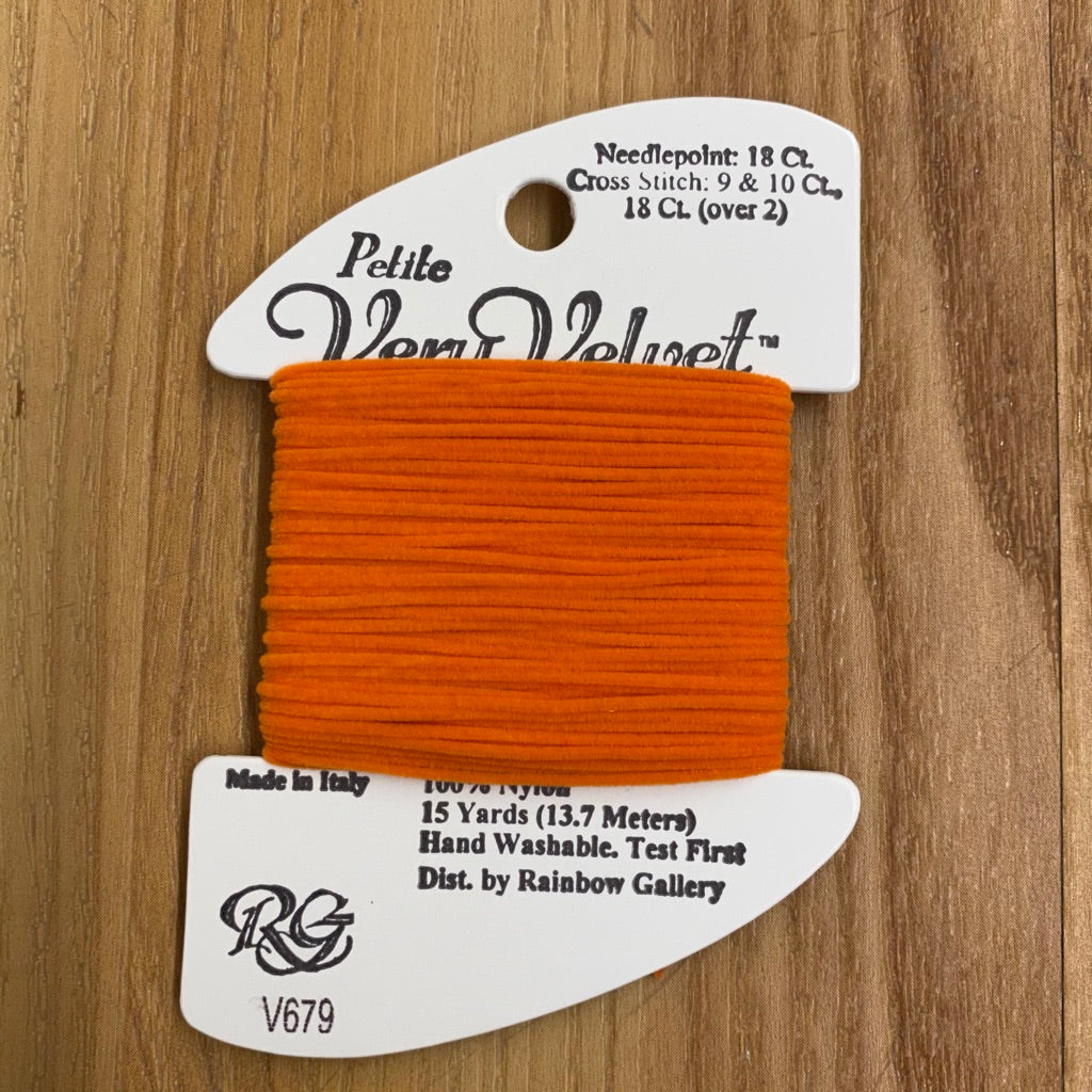 Petite Very Velvet V679 Bright Orange - KC Needlepoint